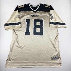 Vintage Purdue Football Jersey Mens XL Gold Black Boilermakers #18 Sportswear